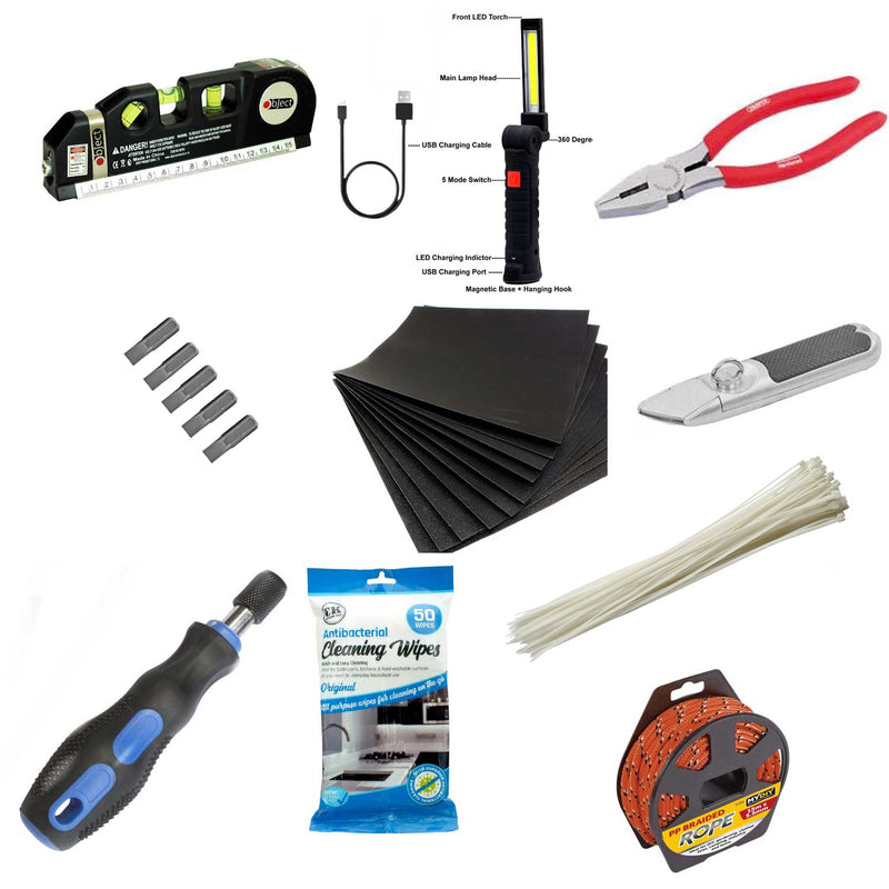 10Pc Tool Bundle - Handy tools for your toolbox RRP £93.90