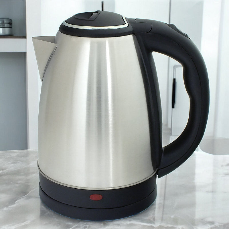 Electric Kettle Cordless Stainless Steel Jug 1500W 1.8L 360° Boil Dry Protection