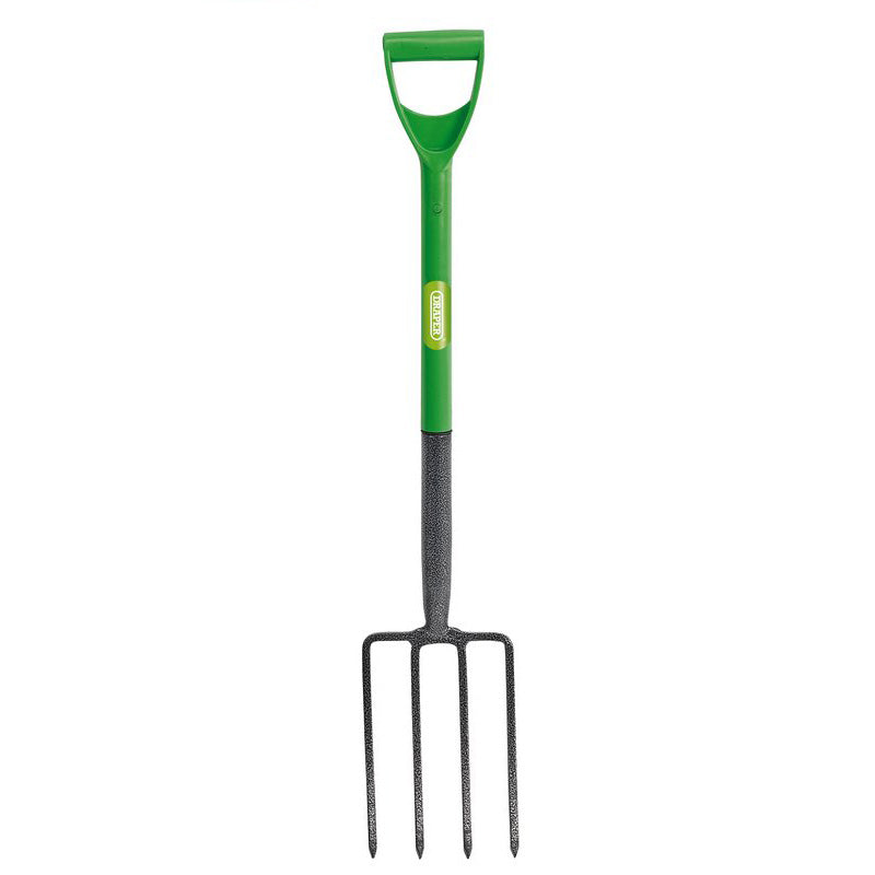 Draper Carbon Steel Garden Fork | "Easy Find" High Visability Green