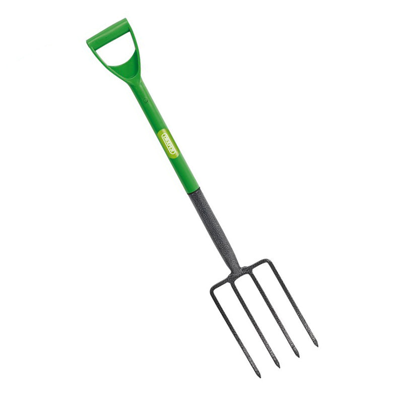 Draper Carbon Steel Garden Fork | "Easy Find" High Visability Green