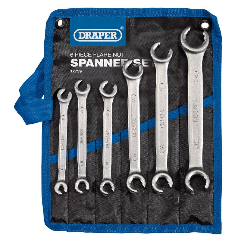 Draper 17759 Flare Nut Spanner Set (6 Piece) Dr-17759