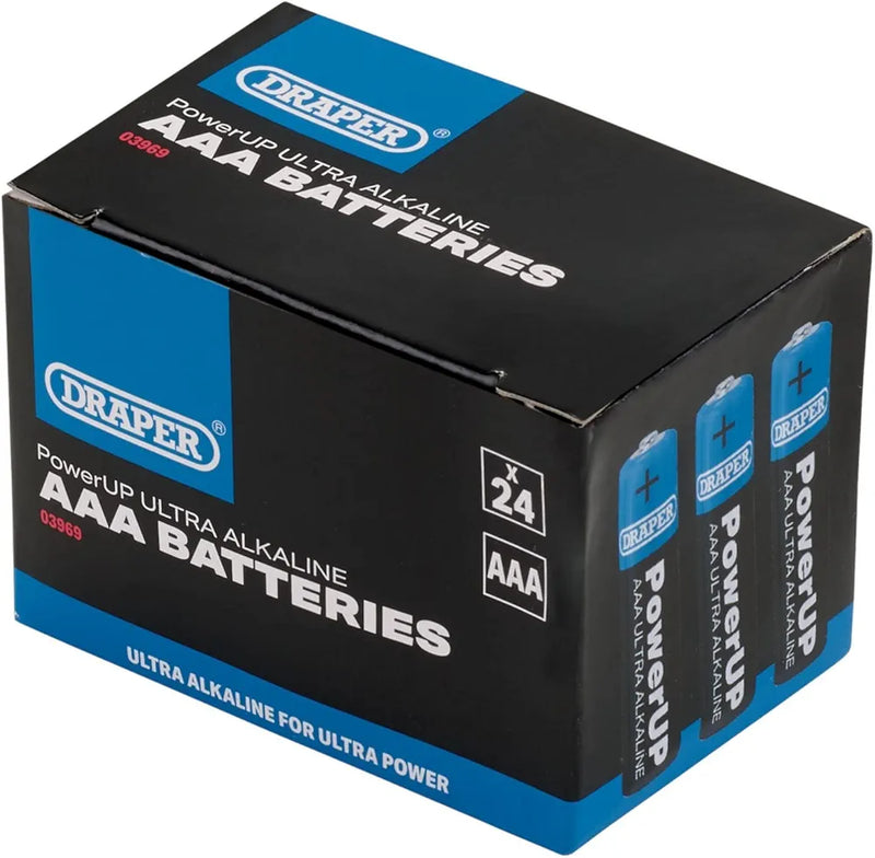 Draper 03969 PowerUP Ultra Alkaline AAA Batteries 