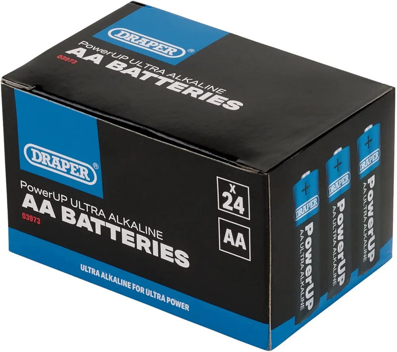 Draper 03973 PowerUP Ultra Alkaline AA Batteries 