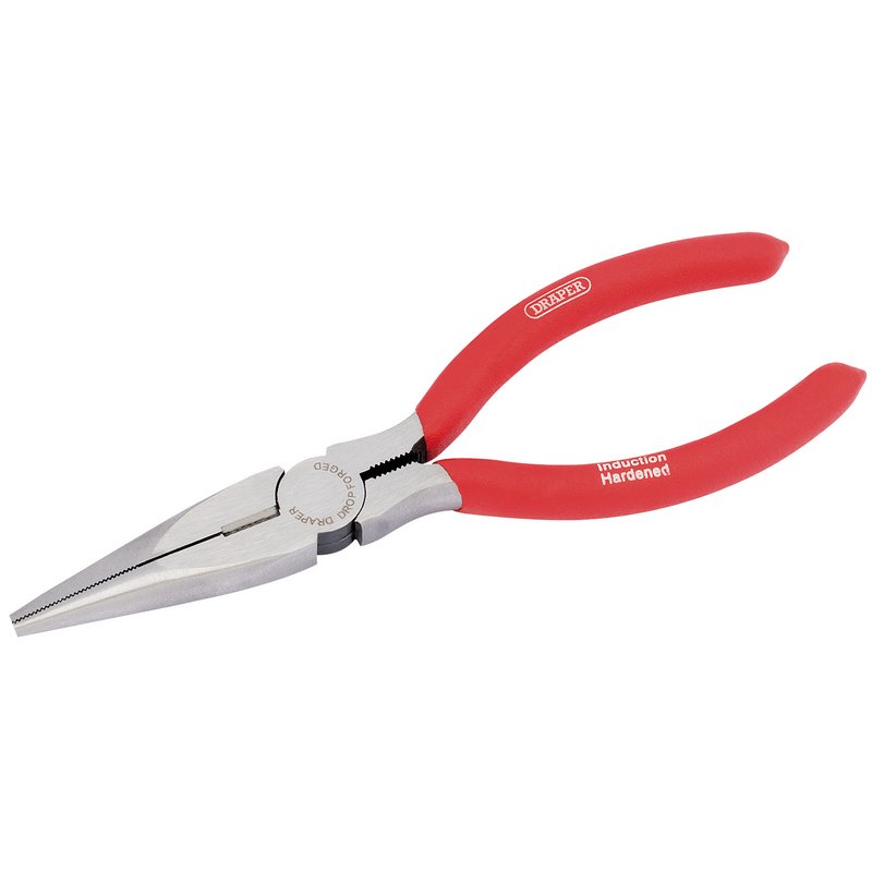 Draper 67869 Long Nose Pliers with Soft Grip Non Slip Handles 160mm