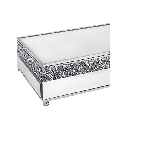 Mirror Crystal Jewellery Box – Crushed Crystal Diamante Glass