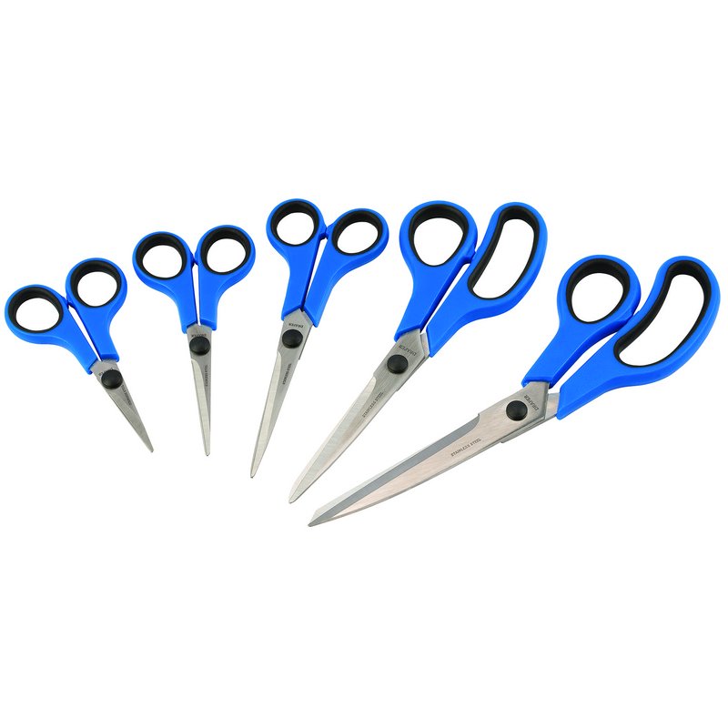 Draper 75552 Soft Grip Household Scissor Set (5 Piece) Dr-75552