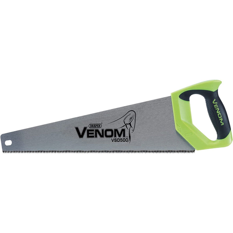 Draper 82194 Venom Handsaw First Fix Double Ground 500mm 7tpi/8ppi Lifetime Warranty