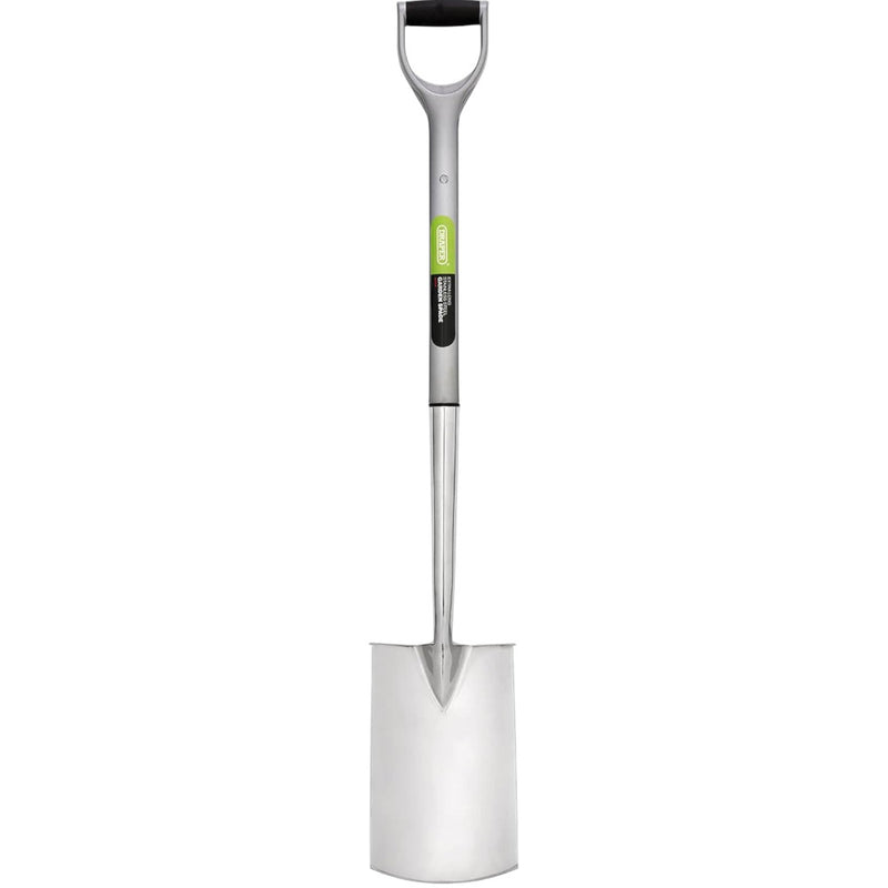 Garden Digging Spade Stainless Steel Extra Long - Soft Grip Draper 83754