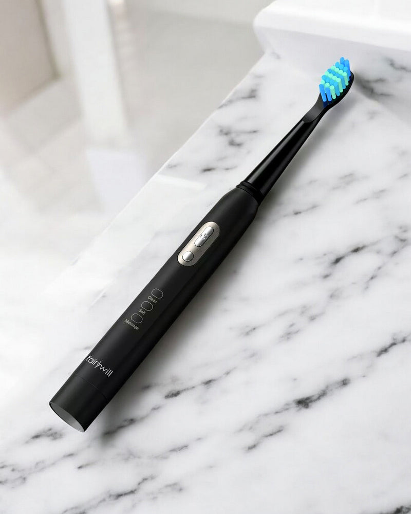 Fairywill B1 Sonic Electric Toothbrush | Battery Operated with 3 Modes and 2 Brush Heads