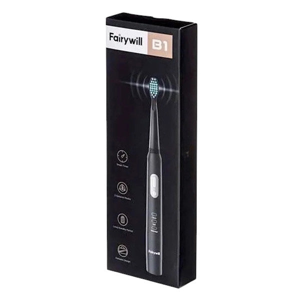 Fairywill B1 Sonic Electric Toothbrush | Battery Operated with 3 Modes and 2 Brush Heads