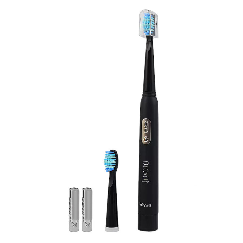 Fairywill B1 Sonic Electric Toothbrush | Battery Operated with 3 Modes and 2 Brush Heads