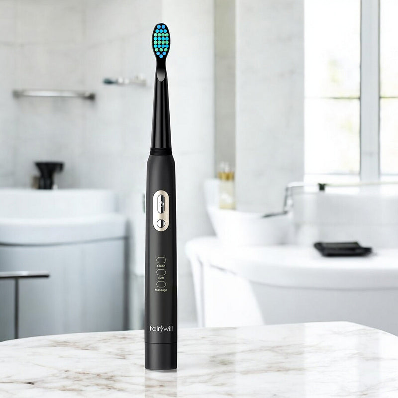 Fairywill B1 Sonic Electric Toothbrush | Battery Operated with 3 Modes and 2 Brush Heads