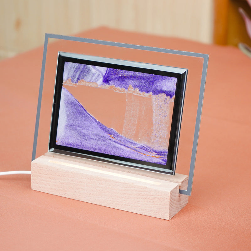 Moodscape Wooden Base LED QuickSand Picture