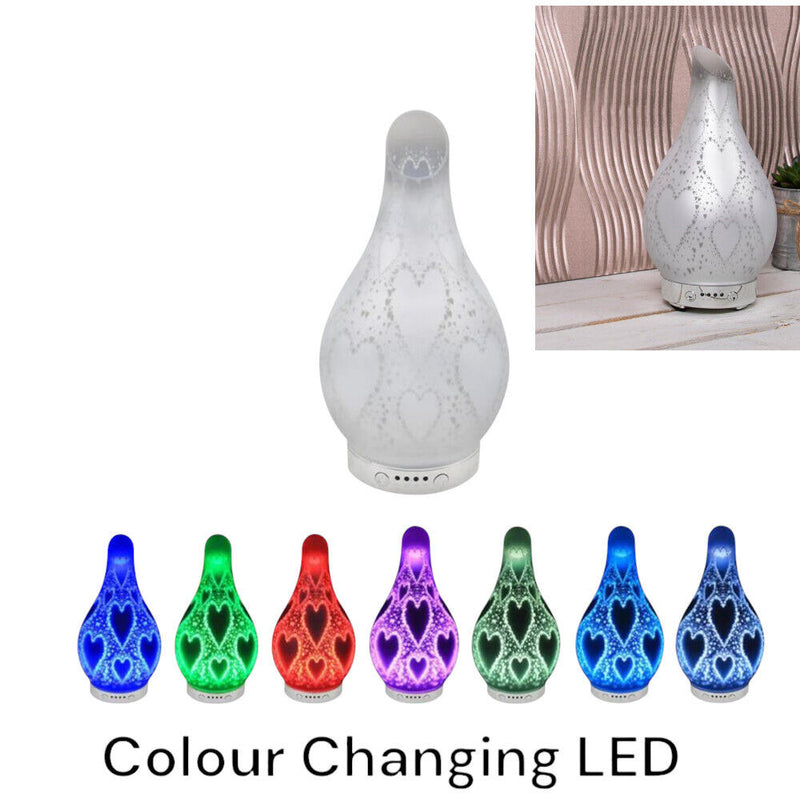 Ultrasonic Diffuser Humidifier Scented Oil LED Colour Change - Choice Design