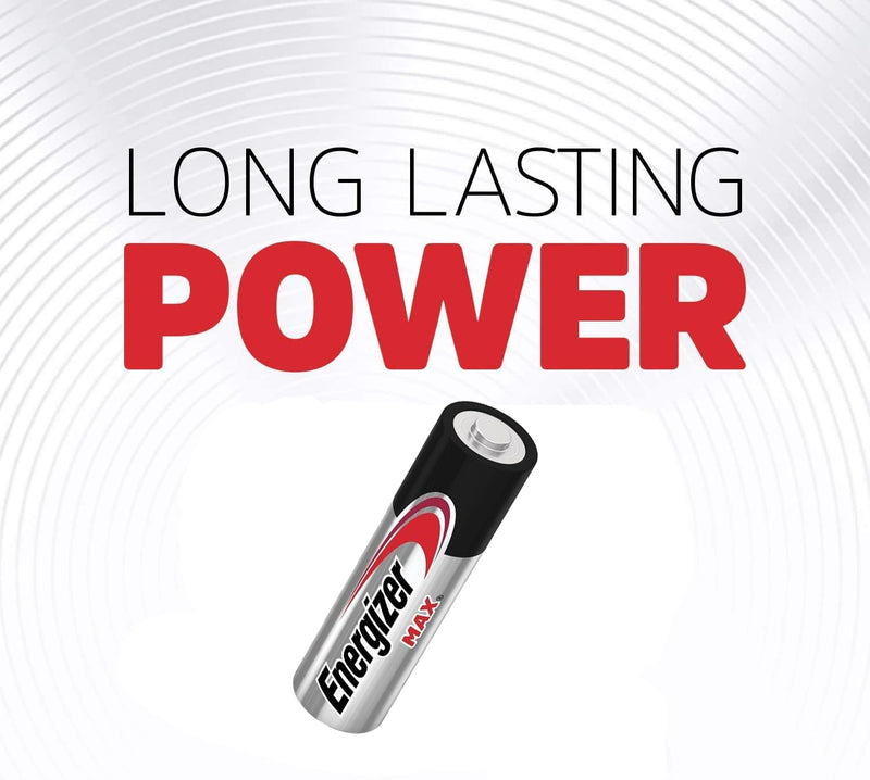 AA Size Batteries Energizer Max 8 Pack 1.5V Alkaline Battery Long Expiry 12/2032