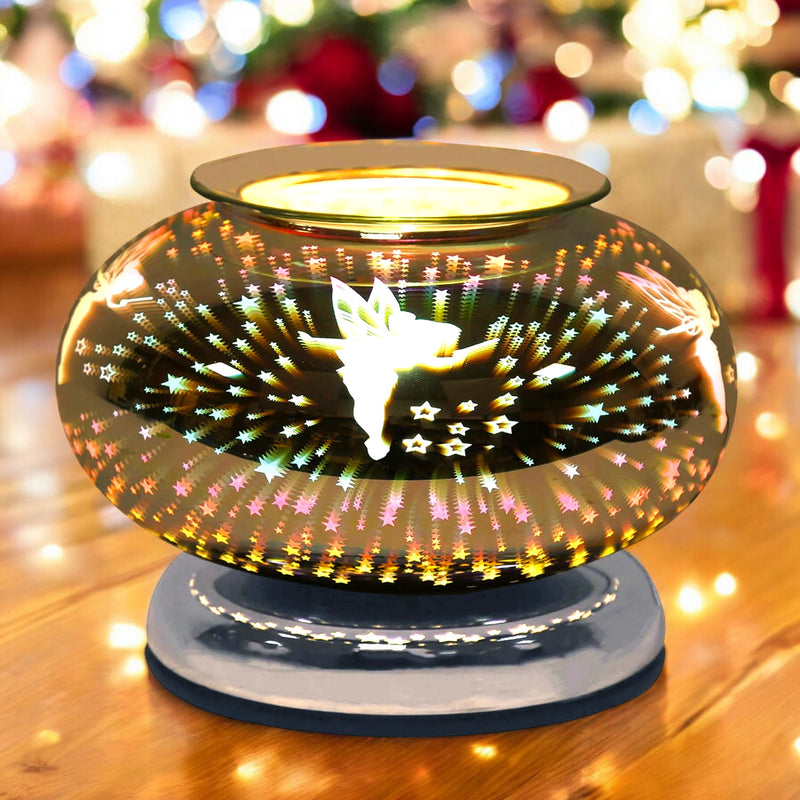 Scented Wax Melt Burner Tart Warmer 3D Fairy Design | Touch Lamp Aroma Fragrance Diffuser