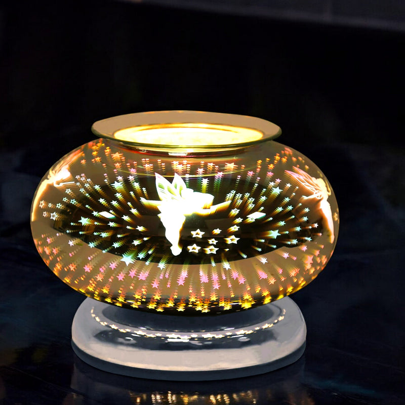 Scented Wax Melt Burner Tart Warmer 3D Fairy Design | Touch Lamp Aroma Fragrance Diffuser