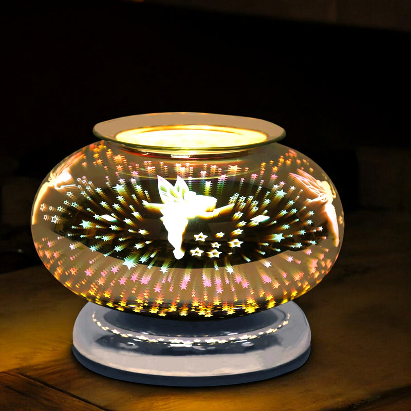 Scented Wax Melt Burner Tart Warmer 3D Fairy Design | Touch Lamp Aroma Fragrance Diffuser