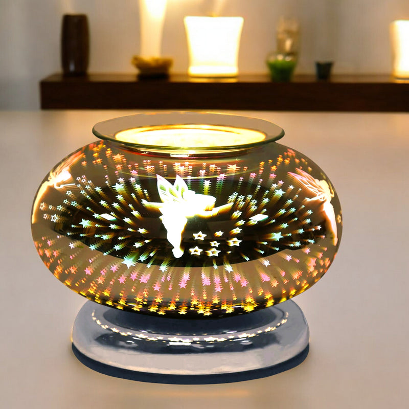 Scented Wax Melt Burner Tart Warmer 3D Fairy Design | Touch Lamp Aroma Fragrance Diffuser