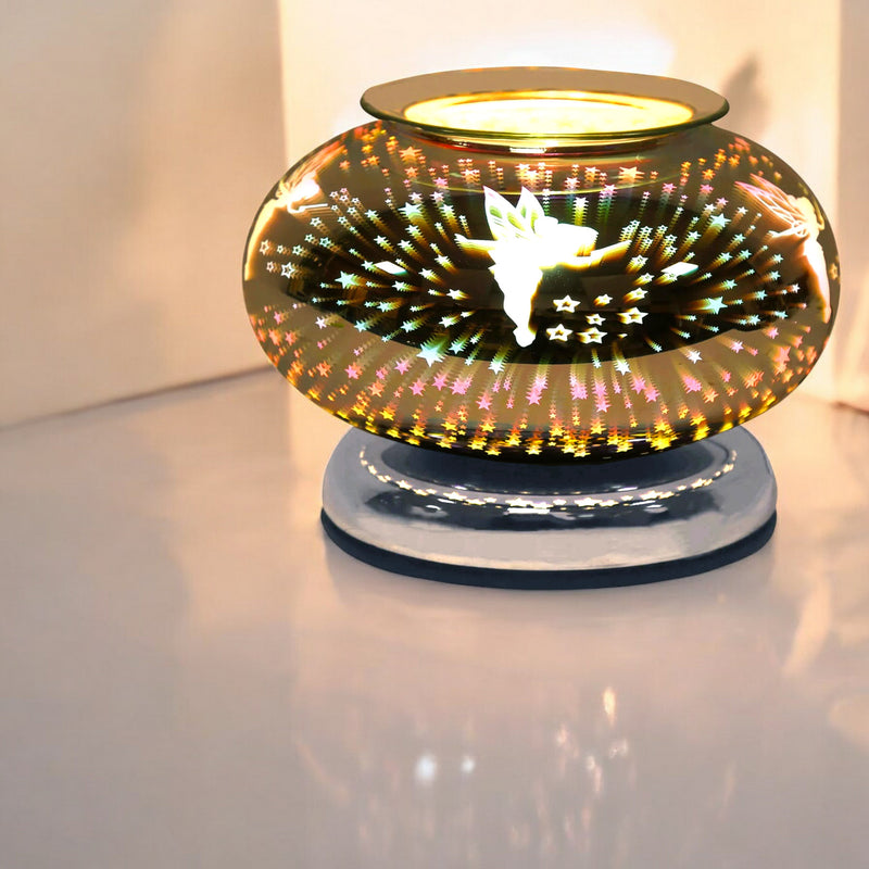 Scented Wax Melt Burner Tart Warmer 3D Fairy Design | Touch Lamp Aroma Fragrance Diffuser