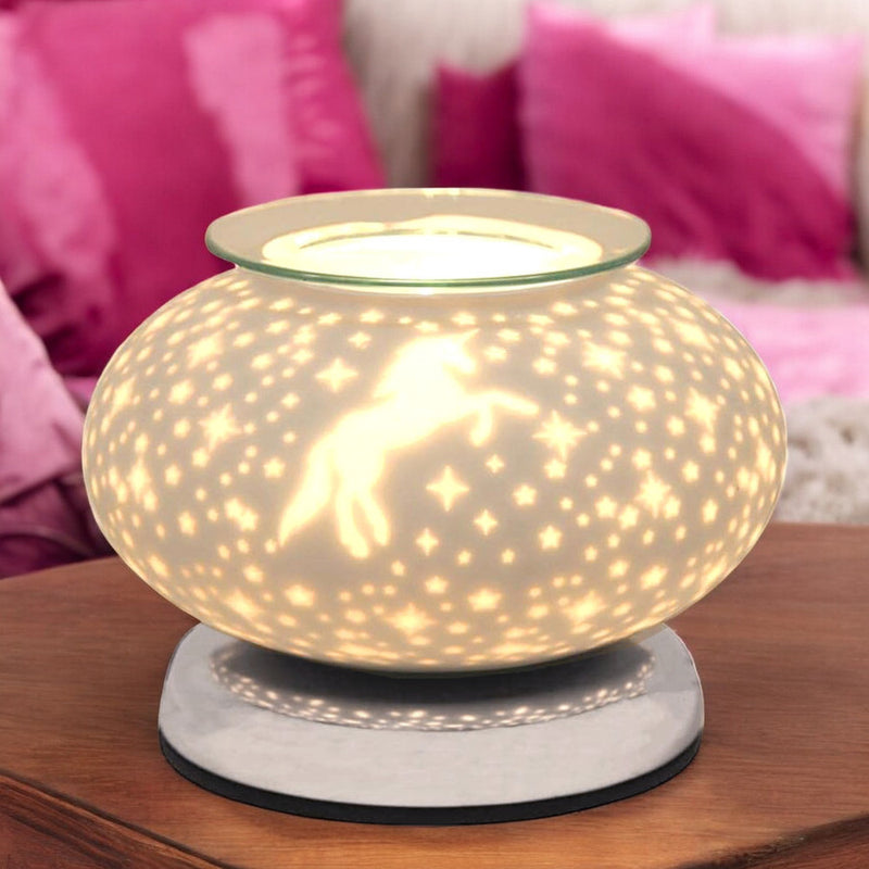 Electric Scented Wax Melt Burner Tart Warmer | Unicorn Touch Lamp Aroma Fragrance Diffuser