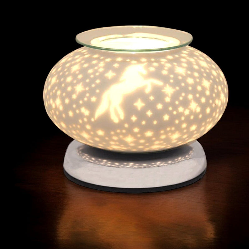 Electric Scented Wax Melt Burner Tart Warmer | Unicorn Touch Lamp Aroma Fragrance Diffuser