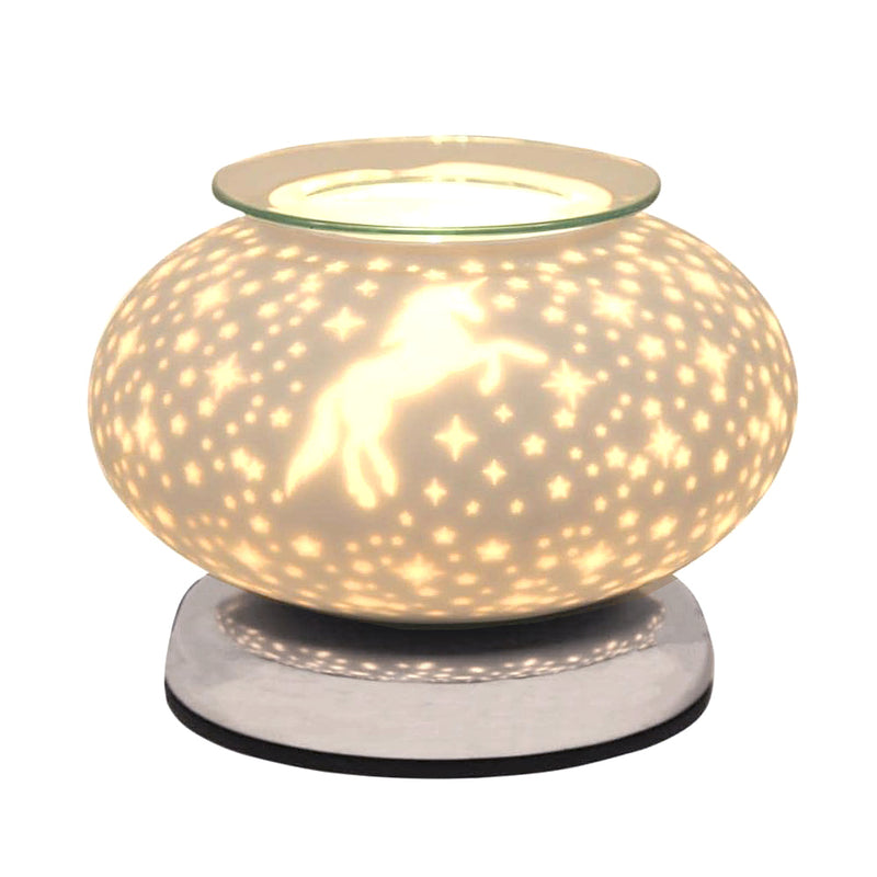 Electric Scented Wax Melt Burner Tart Warmer | Unicorn Touch Lamp Aroma Fragrance Diffuser