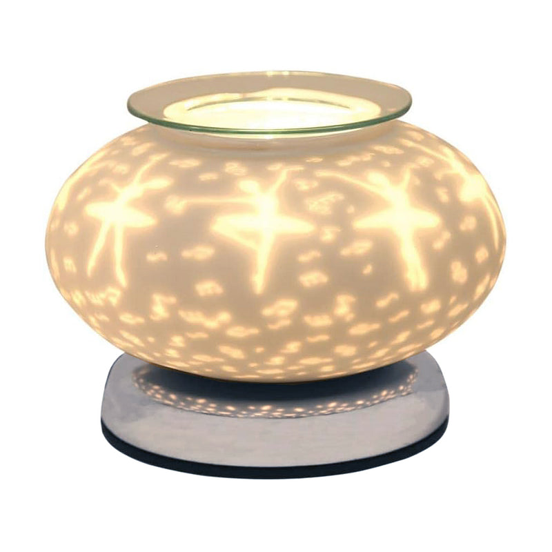 Electric Scented Wax Melt Burner Warmer with Ballerina Design | Aroma Fragrance Diffuser Touch Lamp