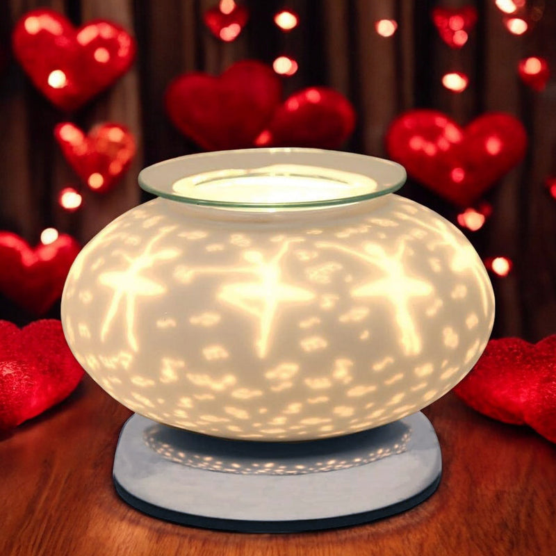 Electric Scented Wax Melt Burner Warmer with Ballerina Design | Aroma Fragrance Diffuser Touch Lamp