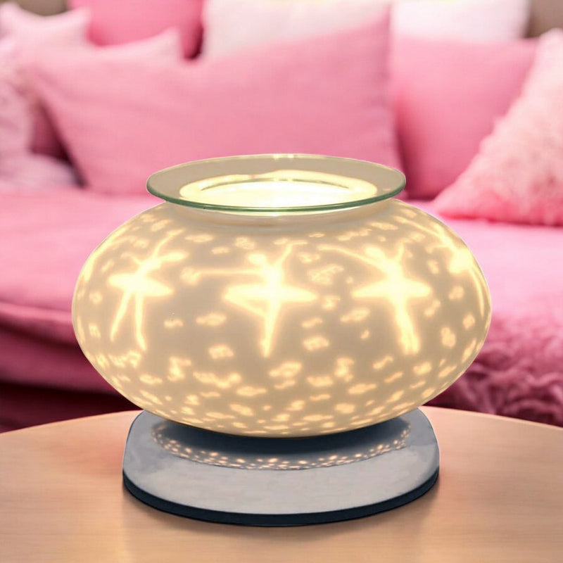 Electric Scented Wax Melt Burner Warmer with Ballerina Design | Aroma Fragrance Diffuser Touch Lamp