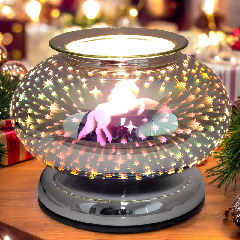 Electric Scented Wax Tart Melt Warmer with 3D Unicorn Design | Touch Control Lamp Aroma Fragrance Diffuser