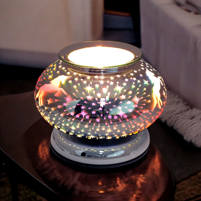 Electric Scented Wax Tart Melt Warmer with 3D Unicorn Design | Touch Control Lamp Aroma Fragrance Diffuser