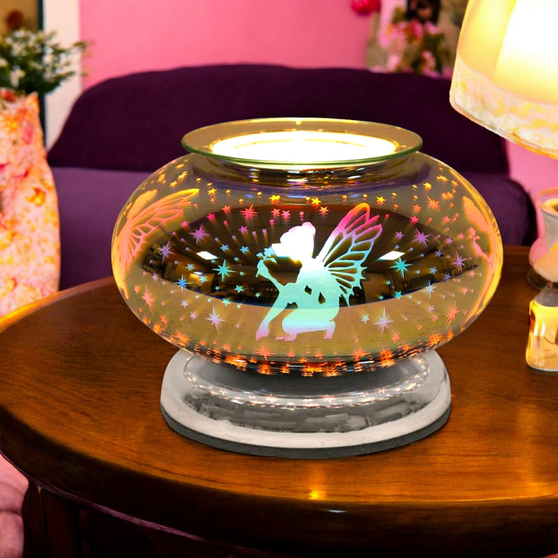 Electric Scented Wax Tart Melt Warmer with 3D Fairy Design | Touch Control Lamp Aroma Fragrance Diffuser