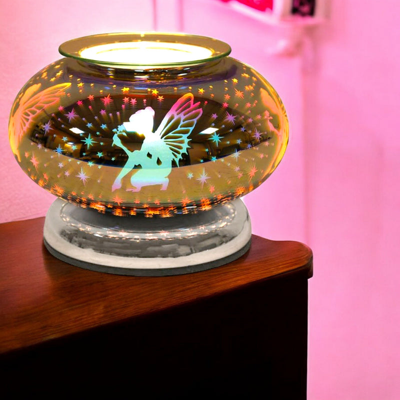 Electric Scented Wax Tart Melt Warmer with 3D Fairy Design | Touch Control Lamp Aroma Fragrance Diffuser