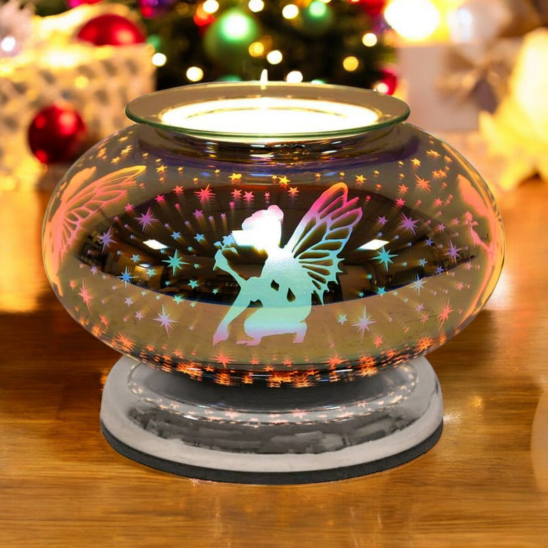 Electric Scented Wax Tart Melt Warmer with 3D Fairy Design | Touch Control Lamp Aroma Fragrance Diffuser