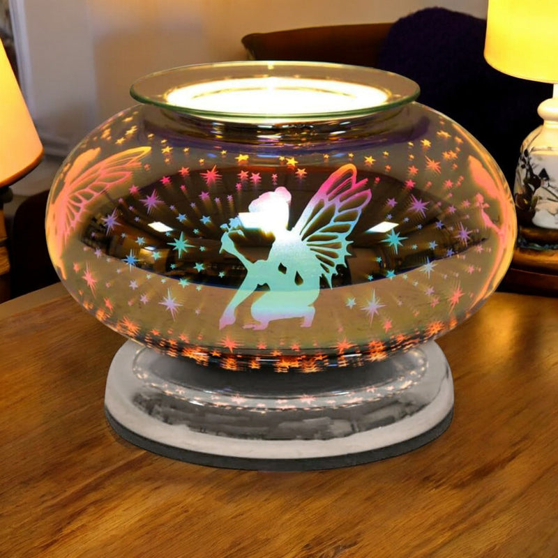 Electric Scented Wax Tart Melt Warmer with 3D Fairy Design | Touch Control Lamp Aroma Fragrance Diffuser