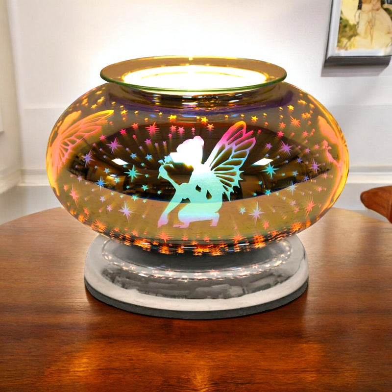 Electric Scented Wax Tart Melt Warmer with 3D Fairy Design | Touch Control Lamp Aroma Fragrance Diffuser