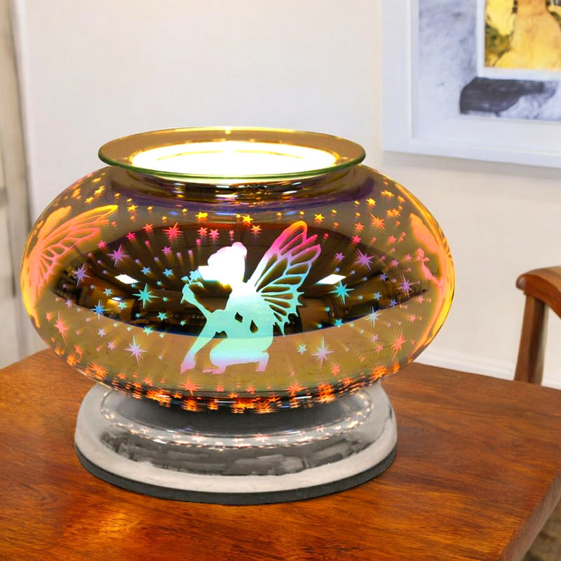 Electric Scented Wax Tart Melt Warmer with 3D Fairy Design | Touch Control Lamp Aroma Fragrance Diffuser