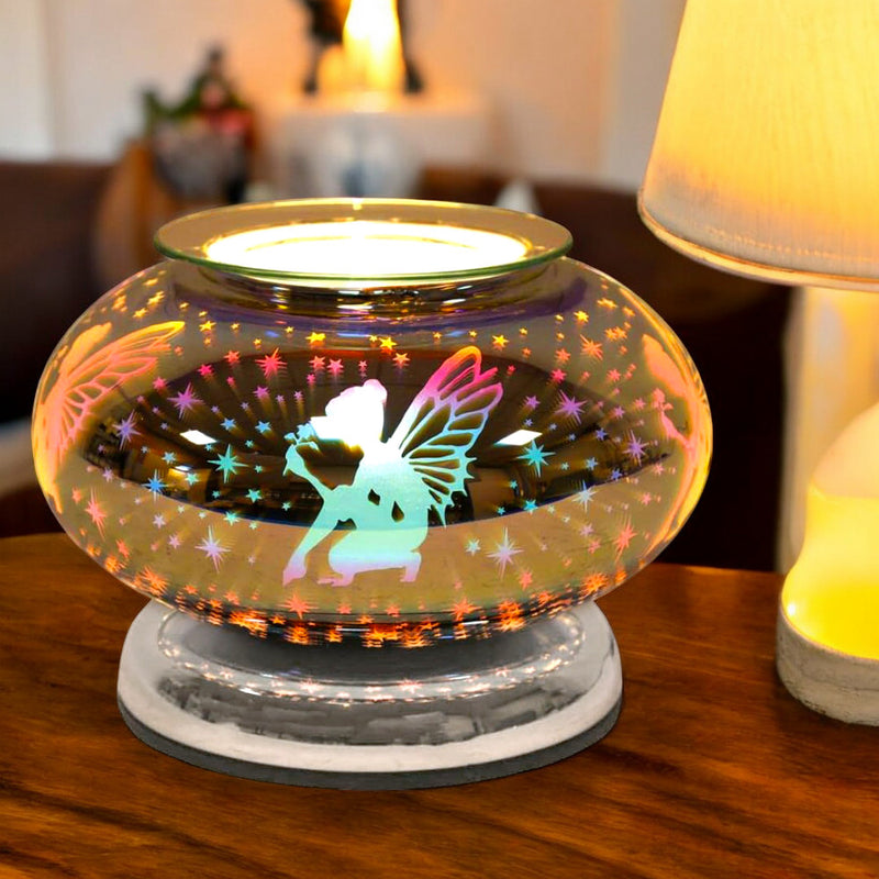 Electric Scented Wax Tart Melt Warmer with 3D Fairy Design | Touch Control Lamp Aroma Fragrance Diffuser