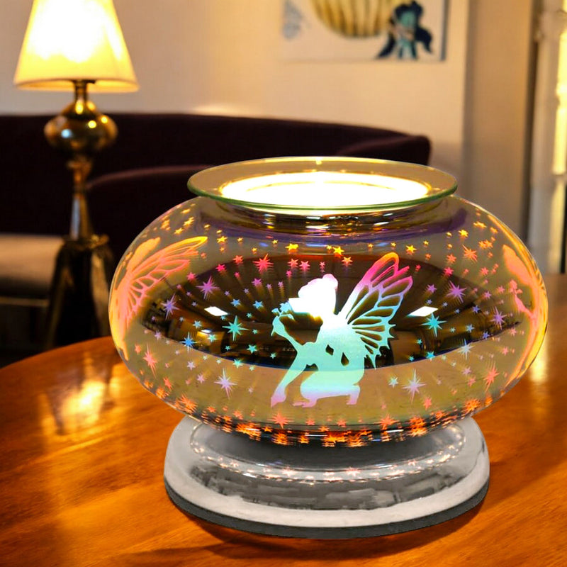 Electric Scented Wax Tart Melt Warmer with 3D Fairy Design | Touch Control Lamp Aroma Fragrance Diffuser