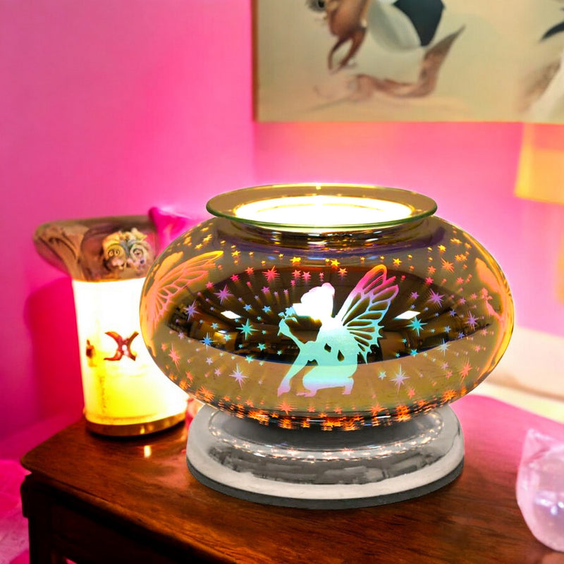 Electric Scented Wax Tart Melt Warmer with 3D Fairy Design | Touch Control Lamp Aroma Fragrance Diffuser