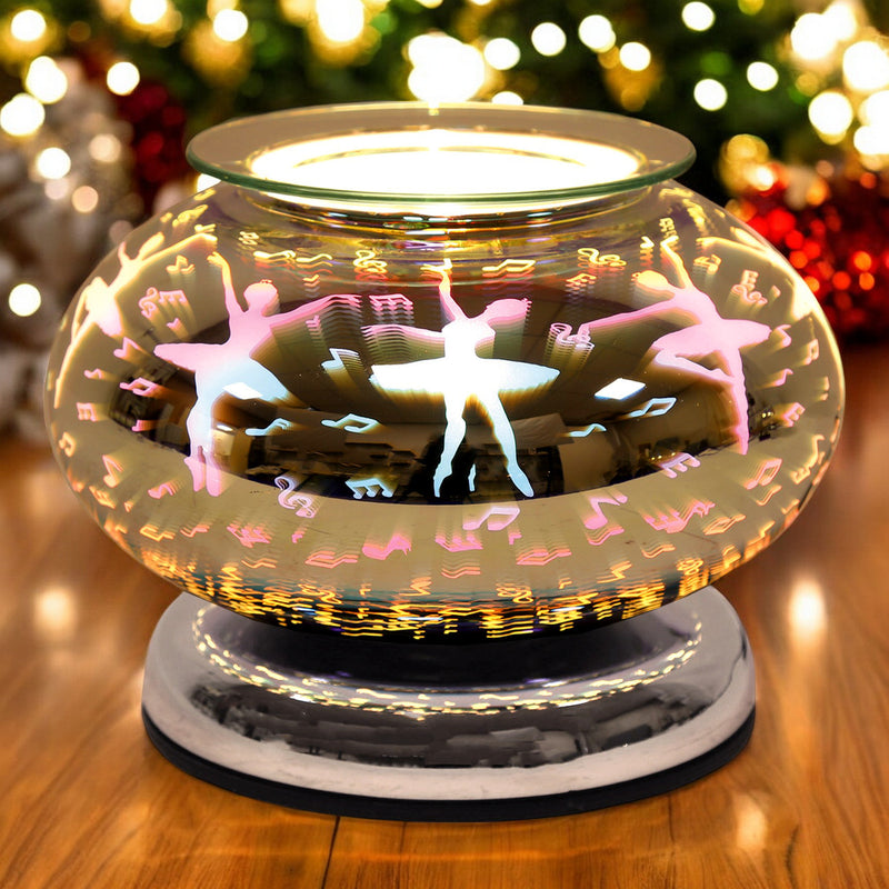 Electric Scented Wax Tart Melt Warmer with 3D Ballerina Design | Touch Control Lamp Aroma Fragrance Diffuser