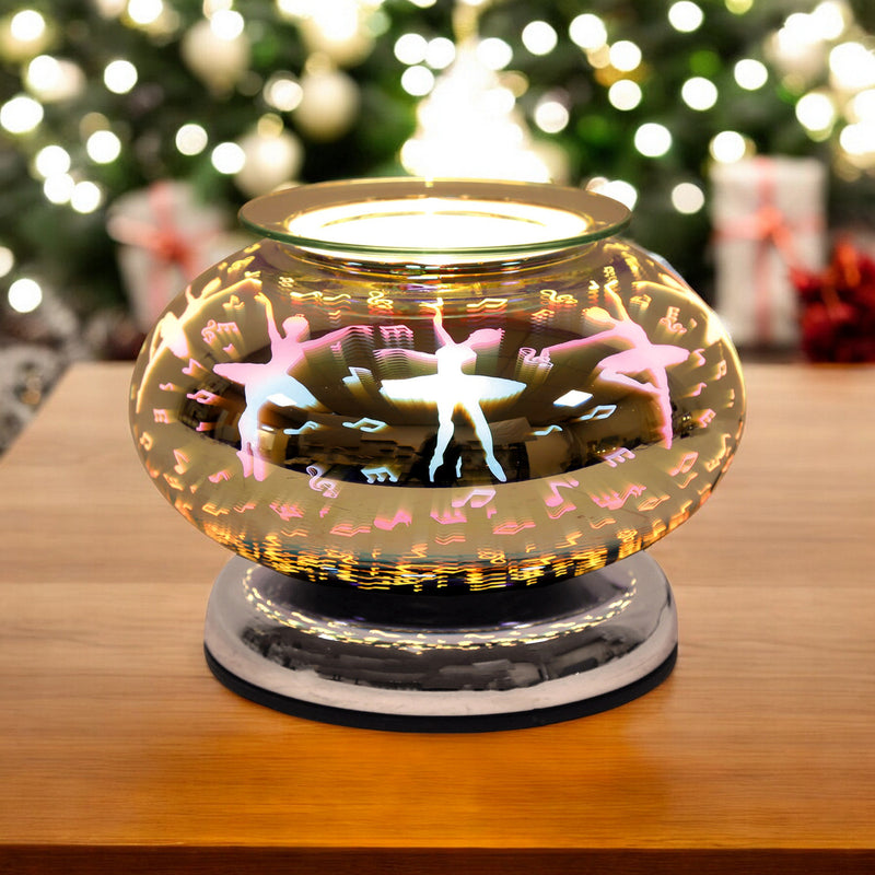 Electric Scented Wax Tart Melt Warmer with 3D Ballerina Design | Touch Control Lamp Aroma Fragrance Diffuser