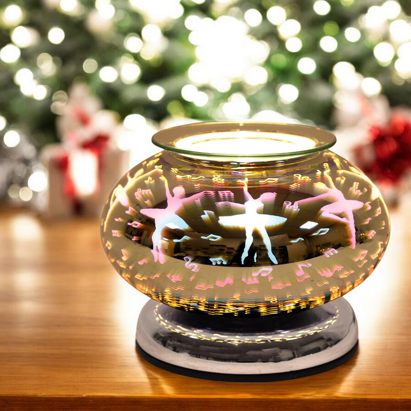 Electric Scented Wax Tart Melt Warmer with 3D Ballerina Design | Touch Control Lamp Aroma Fragrance Diffuser