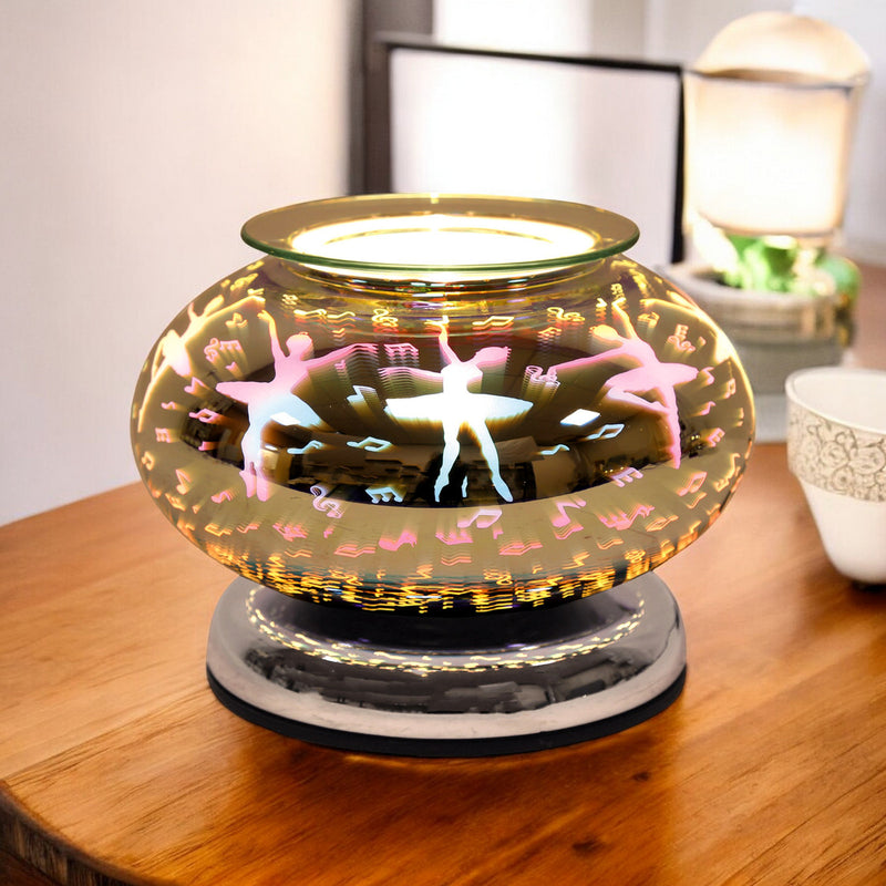 Electric Scented Wax Tart Melt Warmer with 3D Ballerina Design | Touch Control Lamp Aroma Fragrance Diffuser