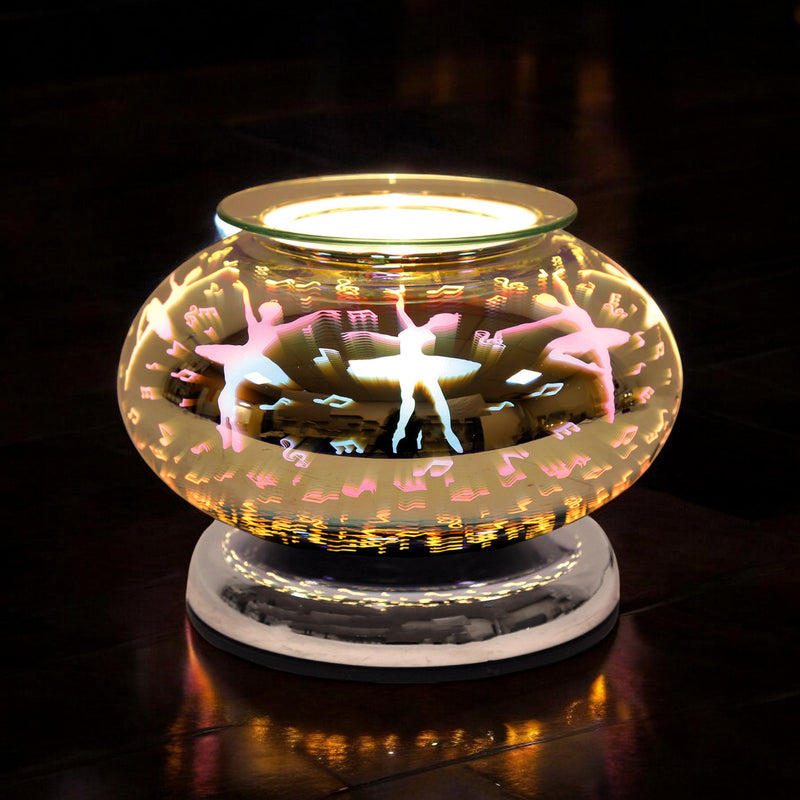 Electric Scented Wax Tart Melt Warmer with 3D Ballerina Design | Touch Control Lamp Aroma Fragrance Diffuser