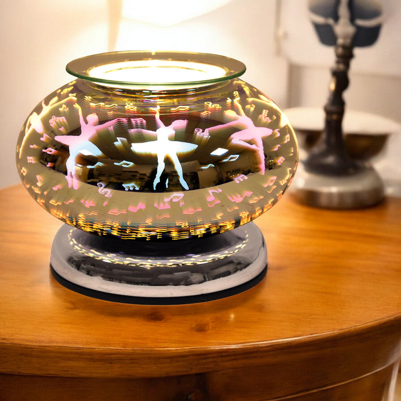 Electric Scented Wax Tart Melt Warmer with 3D Ballerina Design | Touch Control Lamp Aroma Fragrance Diffuser