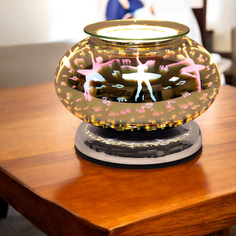 Electric Scented Wax Tart Melt Warmer with 3D Ballerina Design | Touch Control Lamp Aroma Fragrance Diffuser