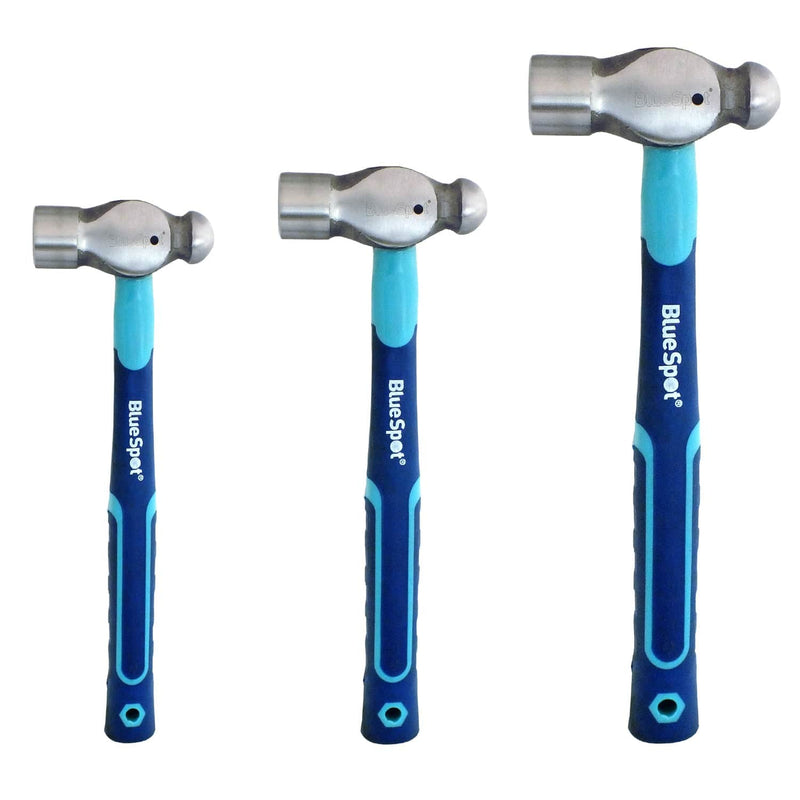 BlueSpot BLUESPOT 3 PCE BALL PEIN HAMMER SET 8OZ 16OZ 32OZ LIFETIME WARRANTY