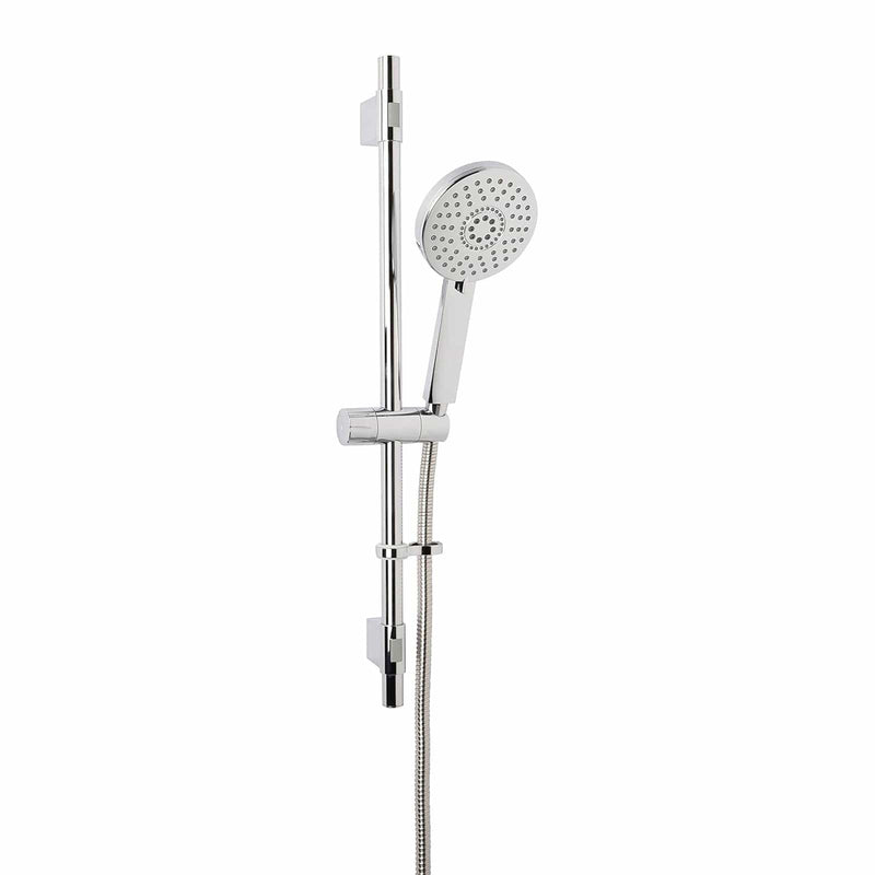 Croydex Shower Riser Set Croydex Matrix Shower Riser Rail Set with Adjustable 5 Pattern Spray Head & 1.5m Stainless Steel Hose